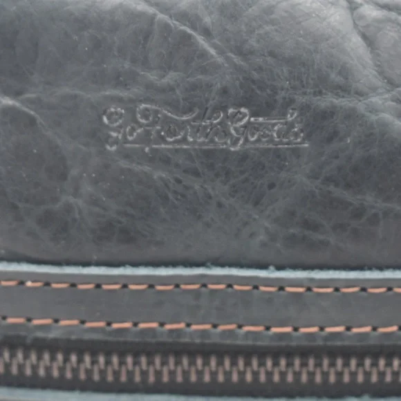 Go Forth Goods Original Sarah Leather Crossbody Indigo Bison with Custom Options - Picture 4 of 9